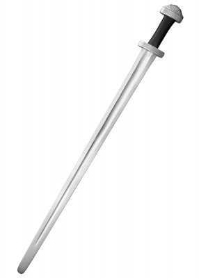 Épée viking à garde courte moletée, IXe siècle, SK-A sur fond blanc – lame sécurisée, pointe arrondie, pour combat scénique